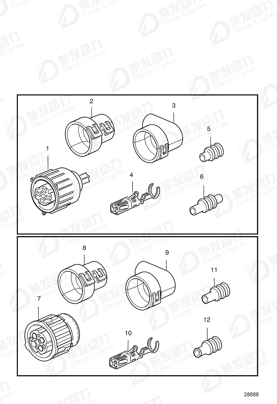 VOLVO Connector 3589939 Drawing